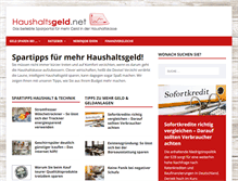 Tablet Screenshot of haushaltsgeld.net